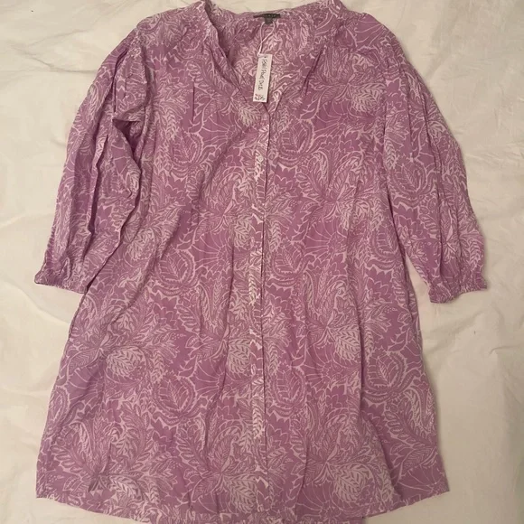 LILLA| P bracelet sleeve button down dress - Picture 4 of 5